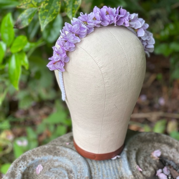 Pastel Purple Ombré Flower Blossom Headband - Picture 2 of 14